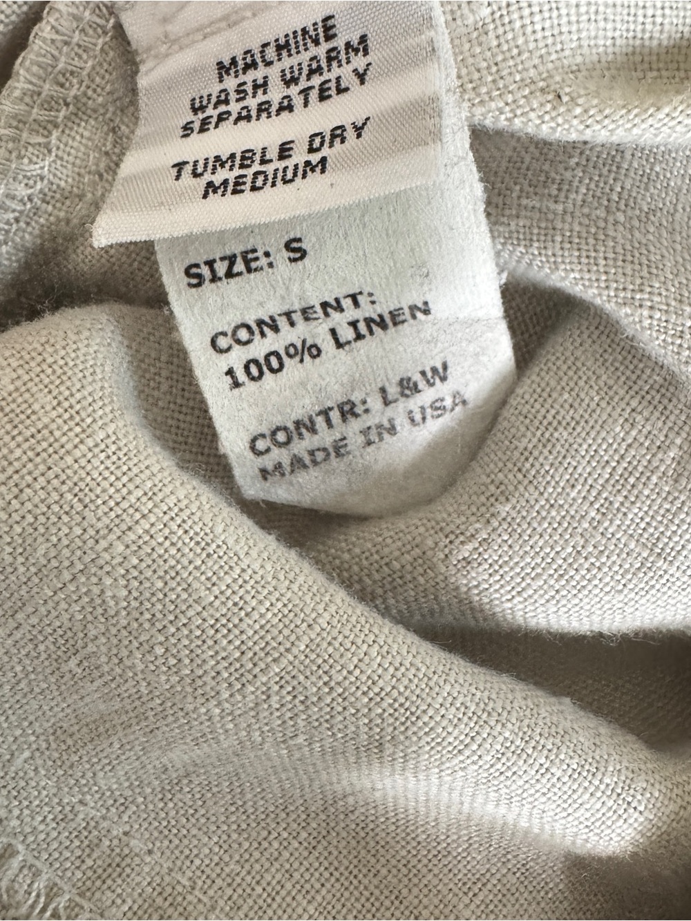 Cut Loose Linen Lantern Wide Leg Pants Natural Beige Size S - Picture 5 of 8